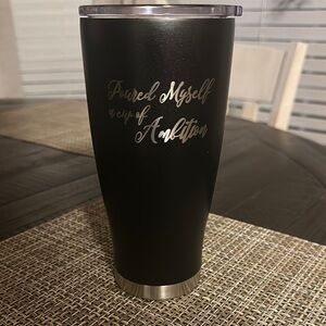 Black Stainless Steel Tumbler